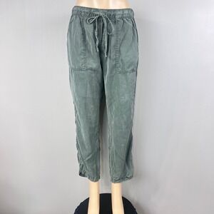 Sanctuary Jogger Pants Womens L Lyocell Elastic Drawstring Sage Green Utility